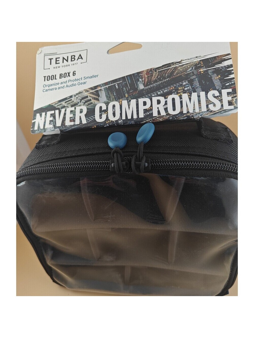 Tenba Tools Tool Box 6 Camera Organizer Black Adjustable Dividers New